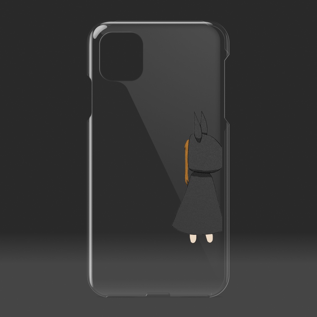 クリアiPhoneケース-「犯人はだれだ」