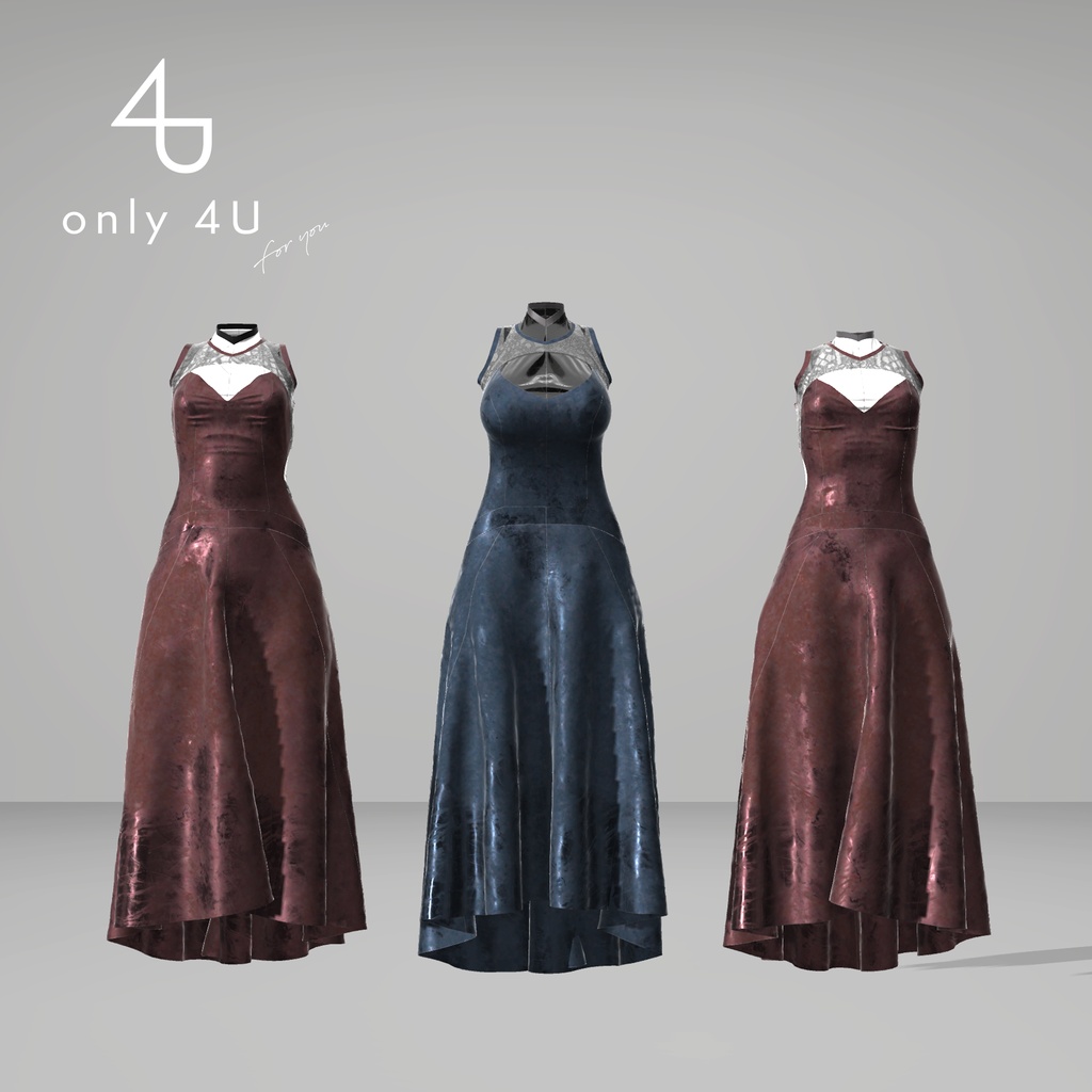 【only 4U】ノーブルパーティドレス【メリノちゃん・ここあちゃん・幽狐さん対応】