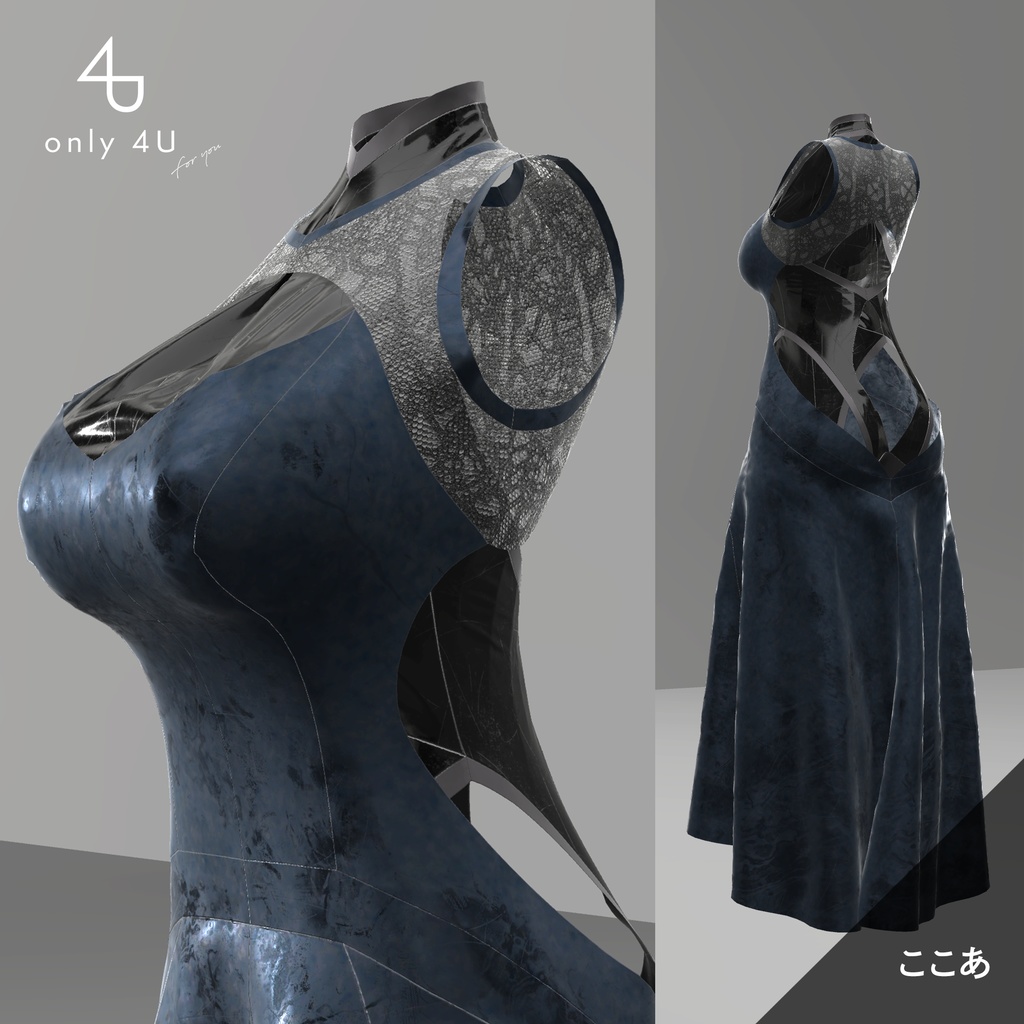 【only 4U】ノーブルパーティドレス【メリノちゃん・ここあちゃん・幽狐さん対応】