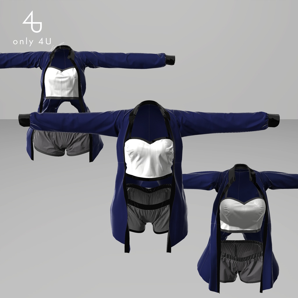 【only 4U】ノーブルラウンジパジャマ【舞夜ちゃん・竜胆ちゃん・セフィラちゃん/アッシュちゃん対応】