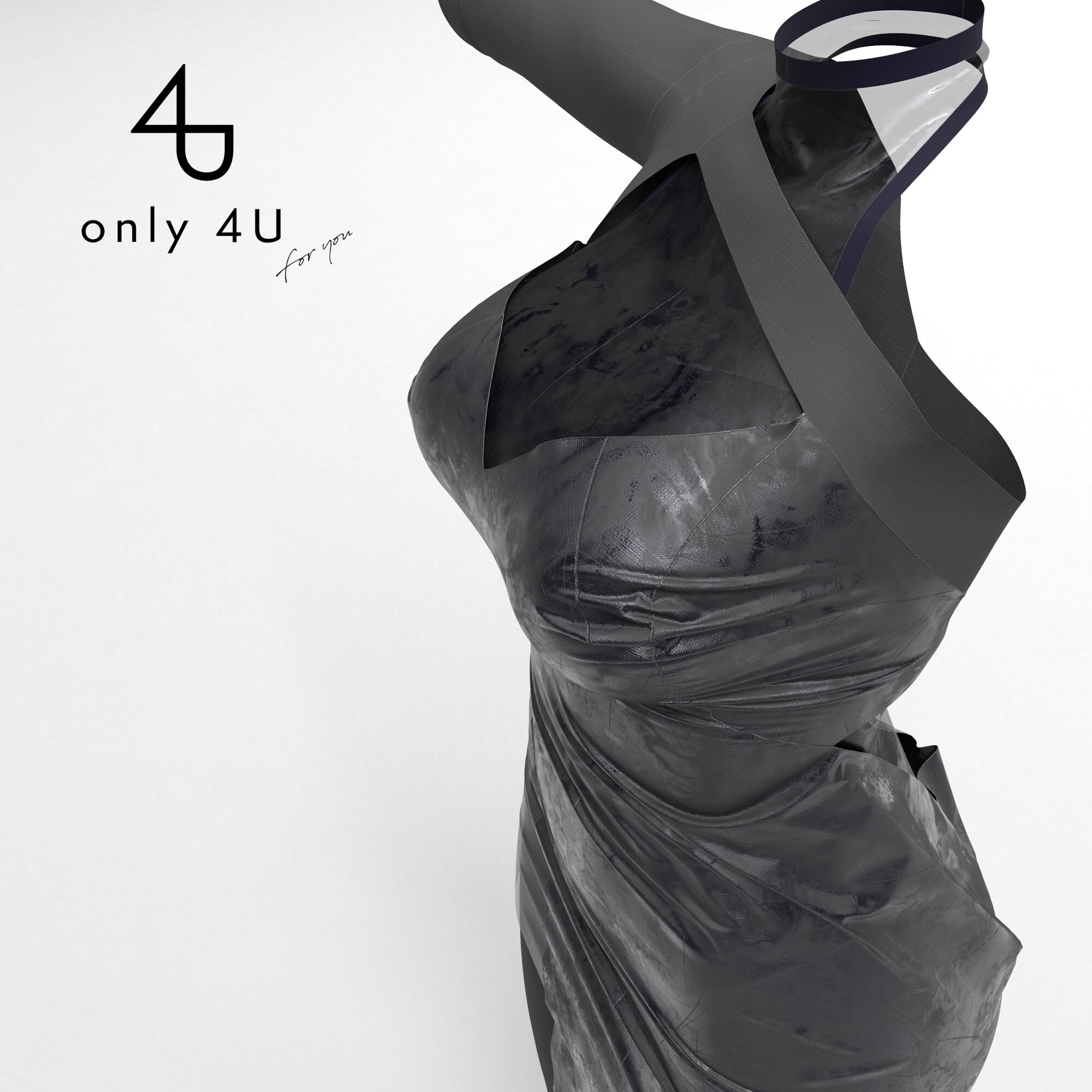 【only 4U】ワンサイドスリットタイトドレス (W)【桔梗ちゃん・舞 