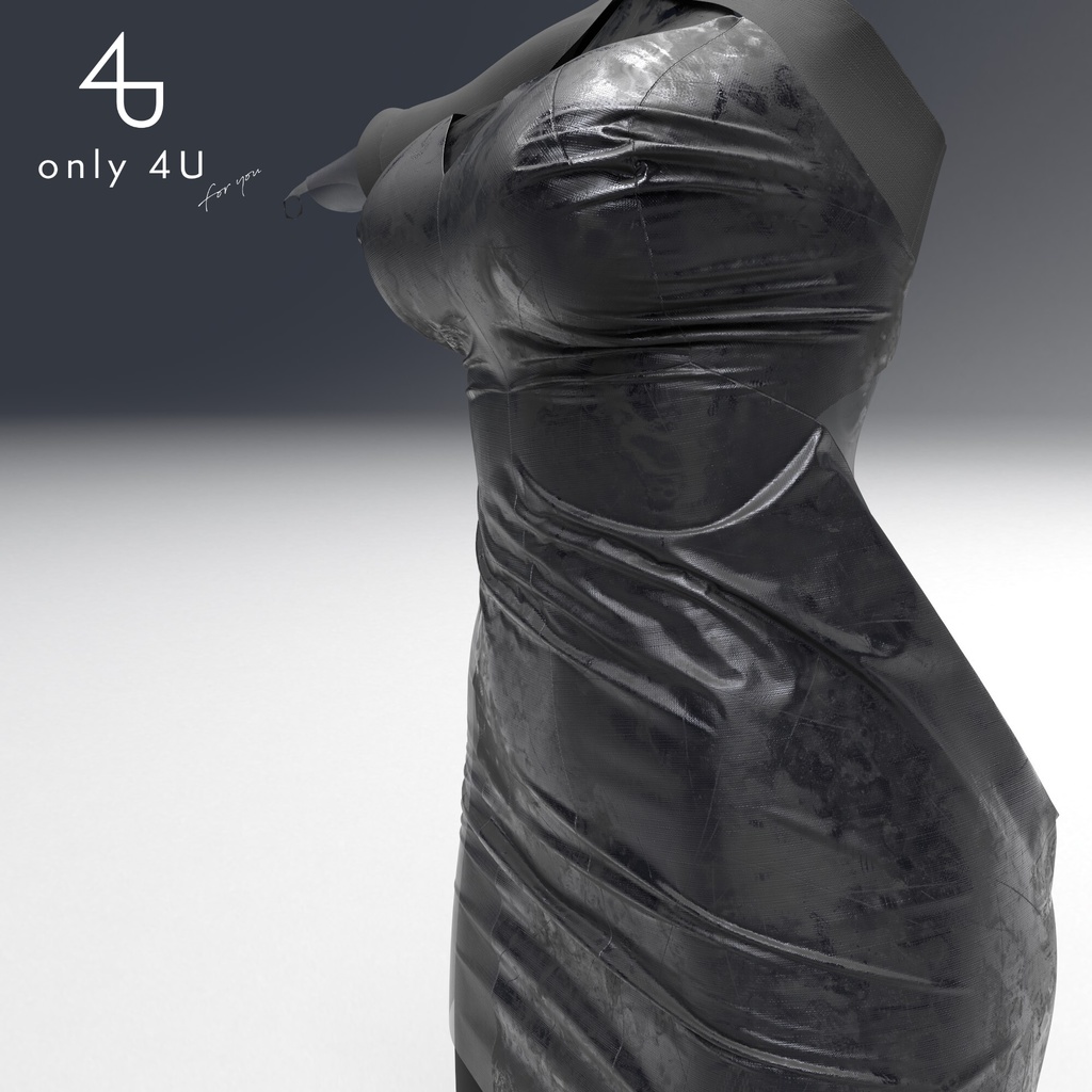 【only 4U】ワンサイドスリットタイトドレス (W)【桔梗ちゃん・舞夜ちゃん・セレスティアちゃん対応】