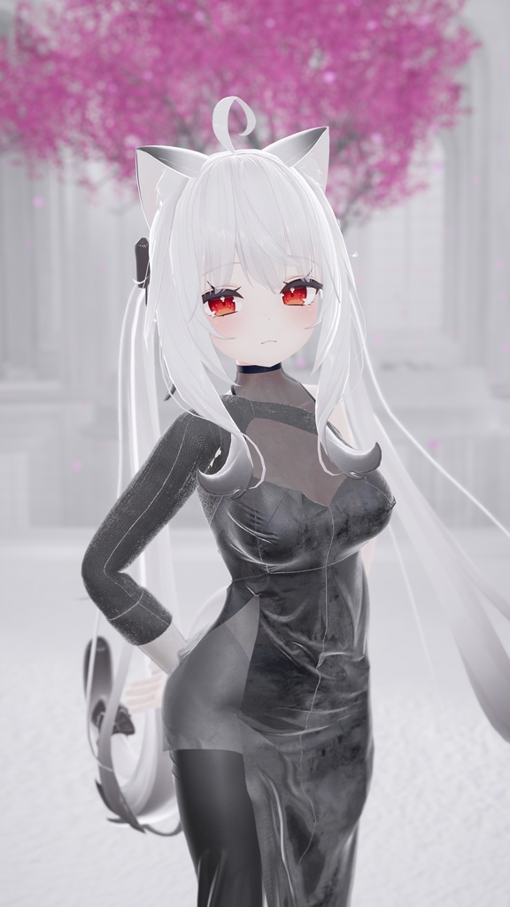 【only 4U】ワンサイドスリットタイトドレス (W)【桔梗ちゃん・舞夜ちゃん・セレスティアちゃん対応】