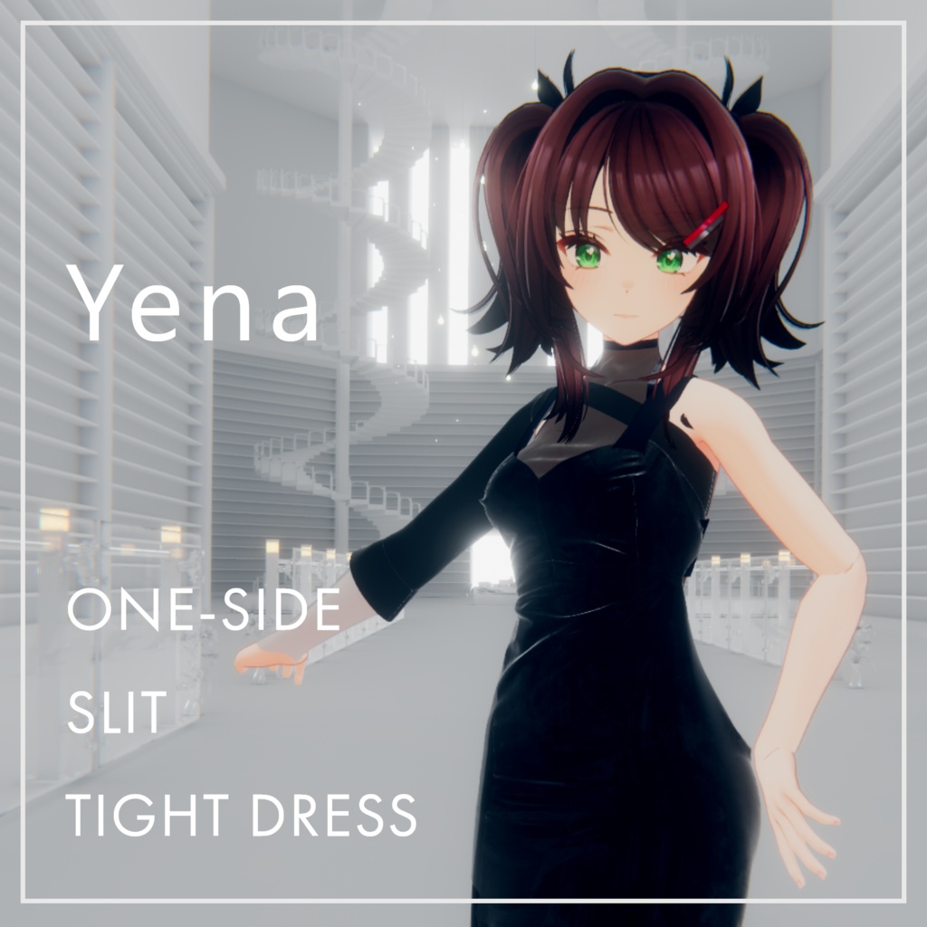 【only 4U】ワンサイドスリットタイトドレス (W)【MARUBODY対応 ルキフェルちゃん リセちゃん ネミアちゃん イェーナちゃん】