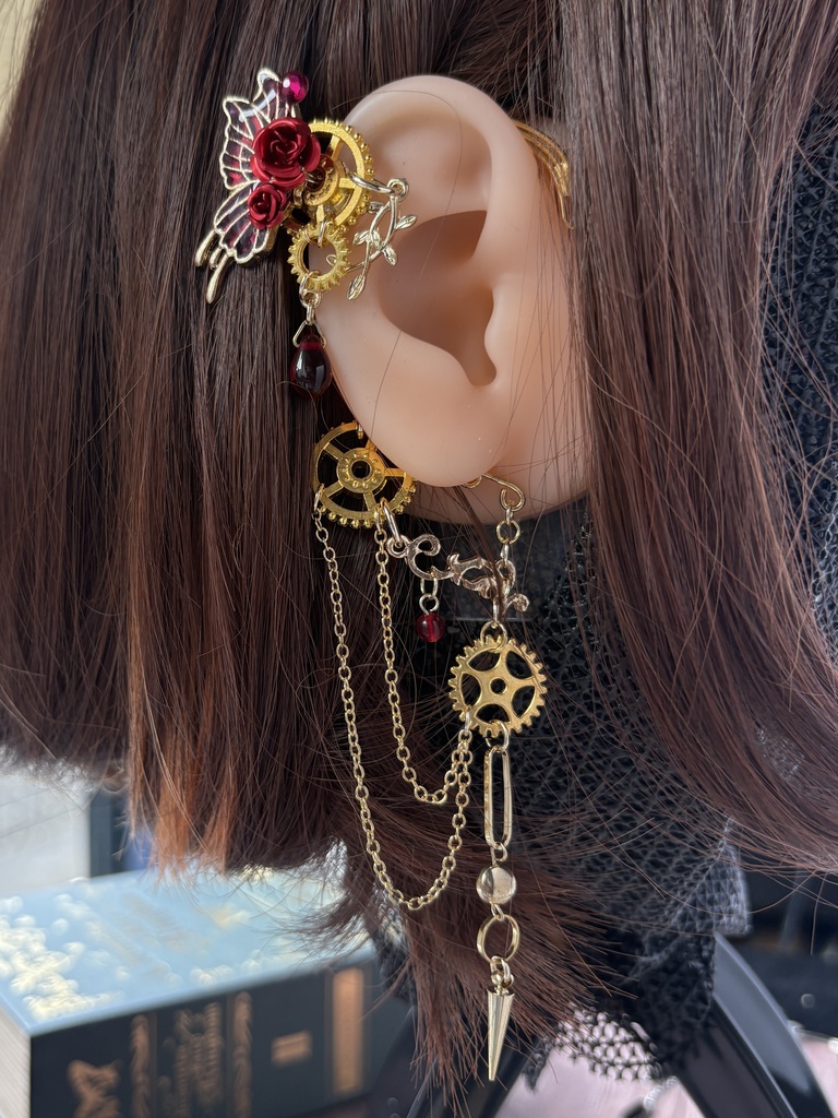 蝶薔薇機譚カフフック