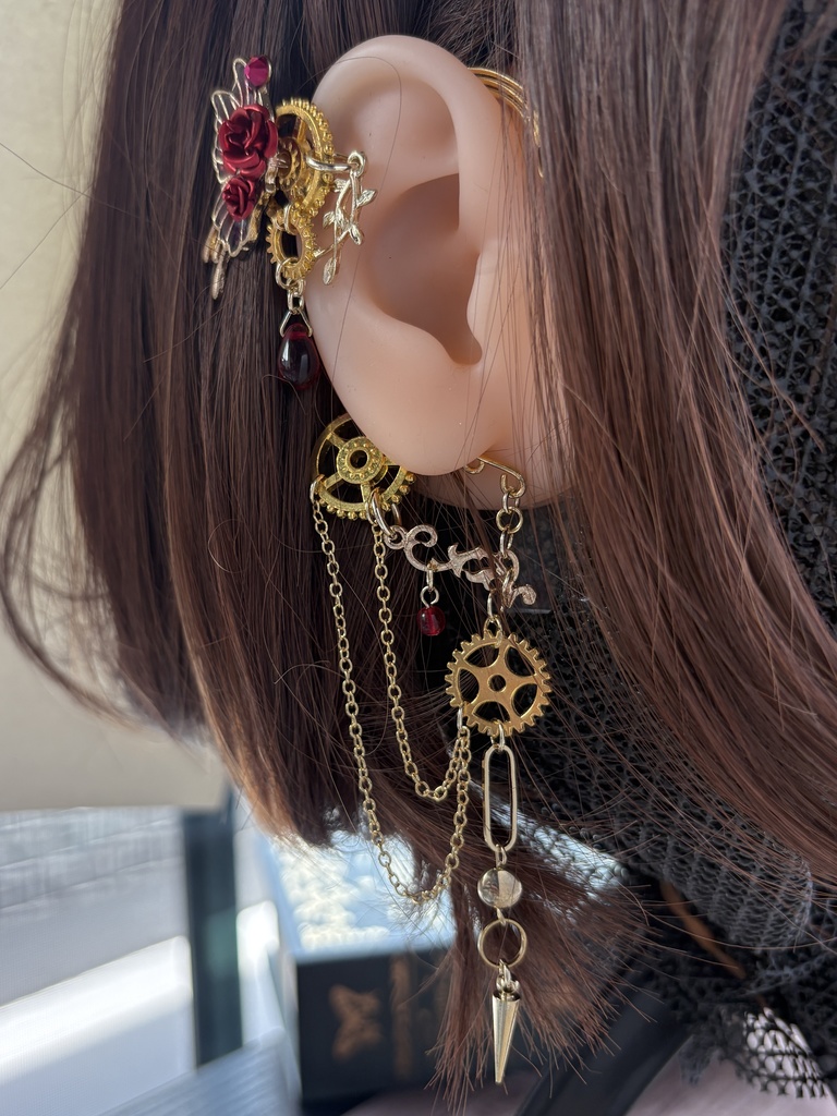 蝶薔薇機譚カフフック