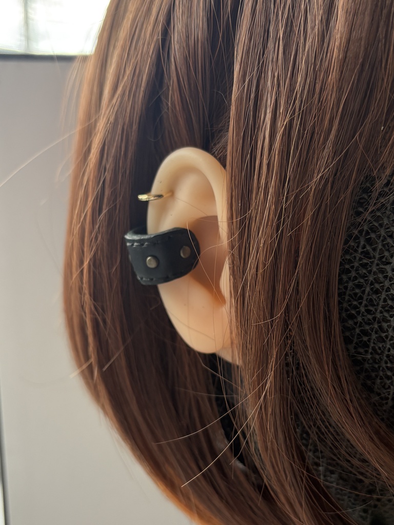 【本革仕様】鋼のイヤーカフ シリーズ