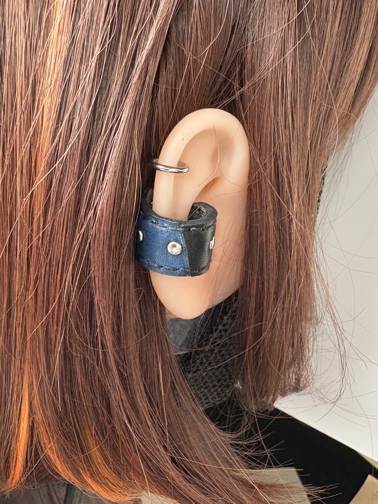 【本革仕様】鋼のイヤーカフ シリーズ