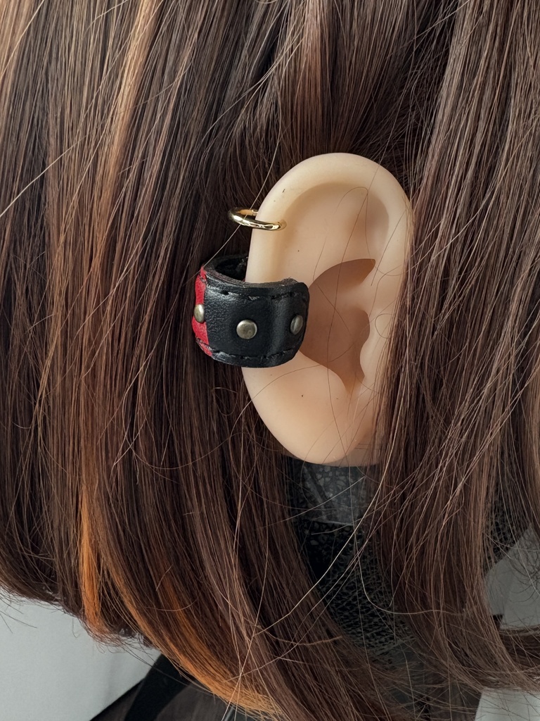 【本革仕様】鋼のイヤーカフ シリーズ