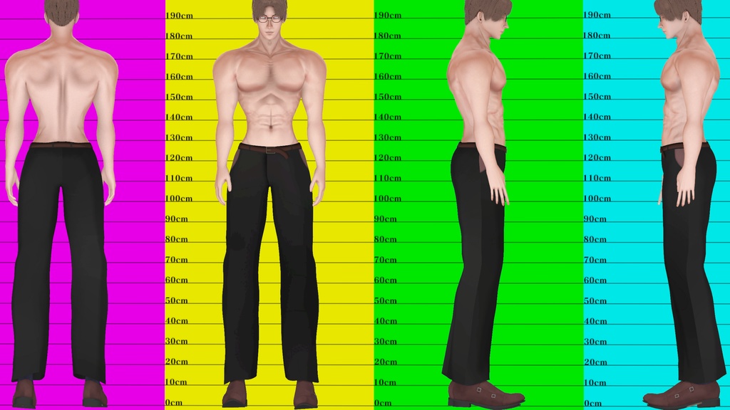 【NSCB004】筋肉質な男性アバター