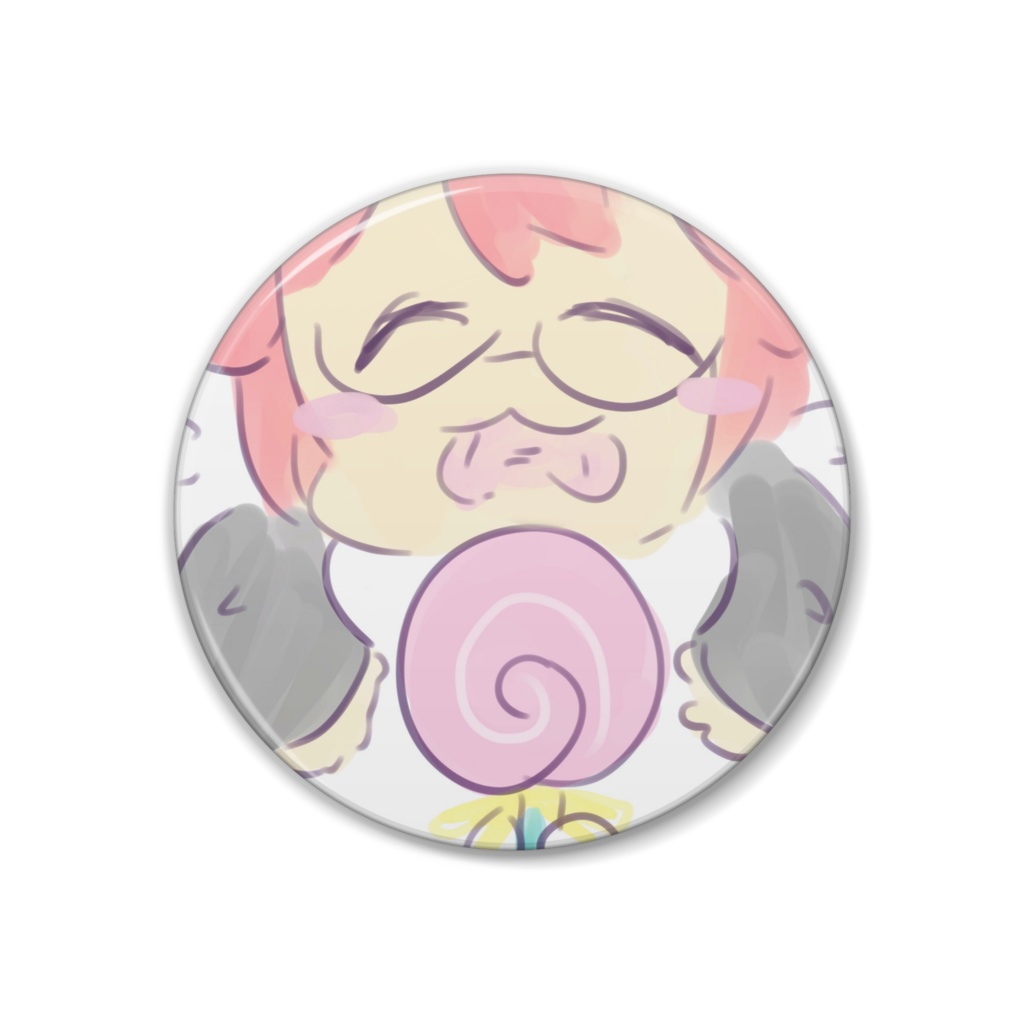 レロレロかぴたん缶バッジ