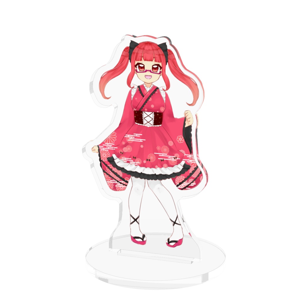 和装メイドかぴ子アクリルフィギュア