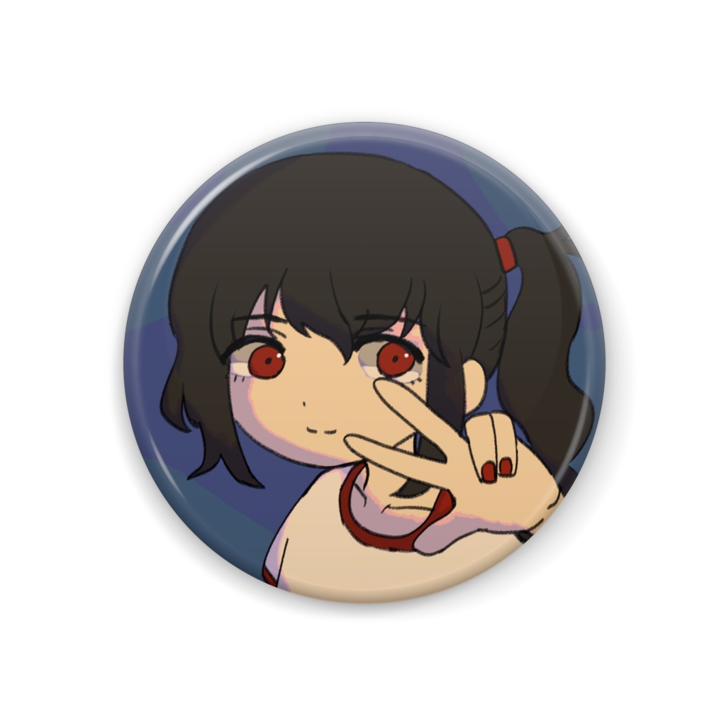 ピースピース缶バッチ