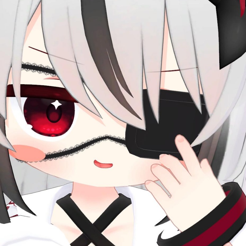 【4 avatar対応】レース眼帯