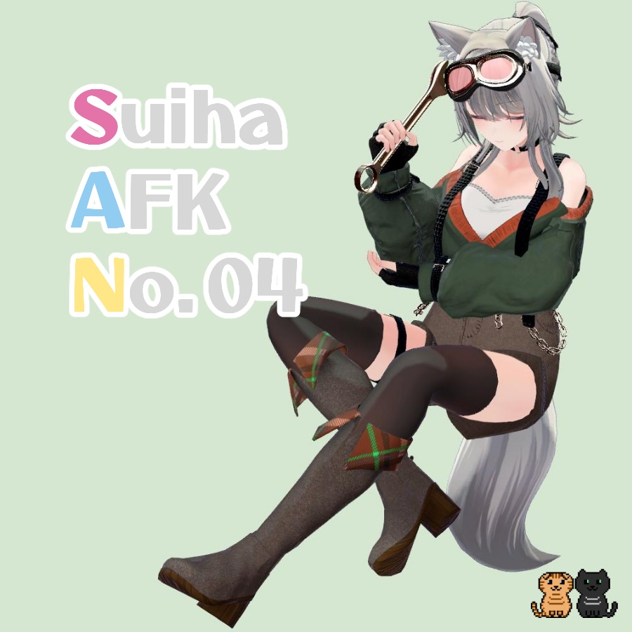 【翠羽専用】AFKモーション04_うとうとエンジニア