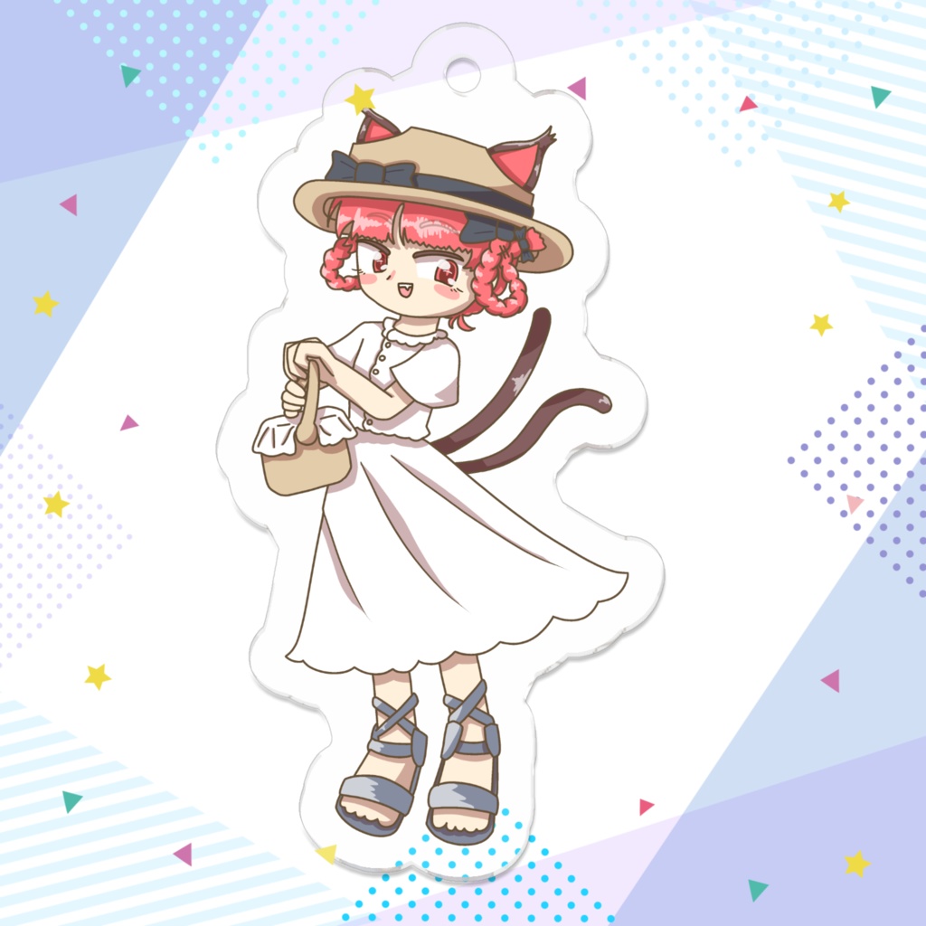 ピクニックお燐のアクリルキーホルダー