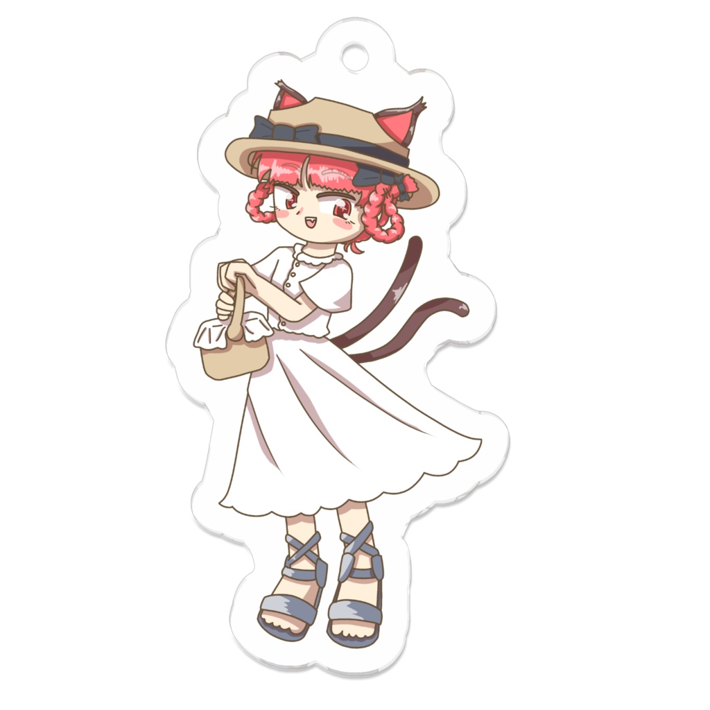 ピクニックお燐のアクリルキーホルダー