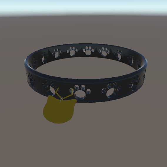 【VRChat向け】ネコモチーフアクセサリー三点セット