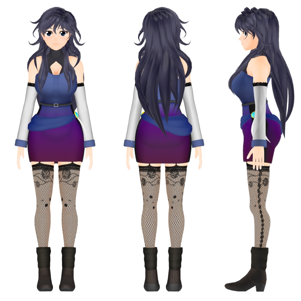 VRMオリジナル3Dモデル「m032」