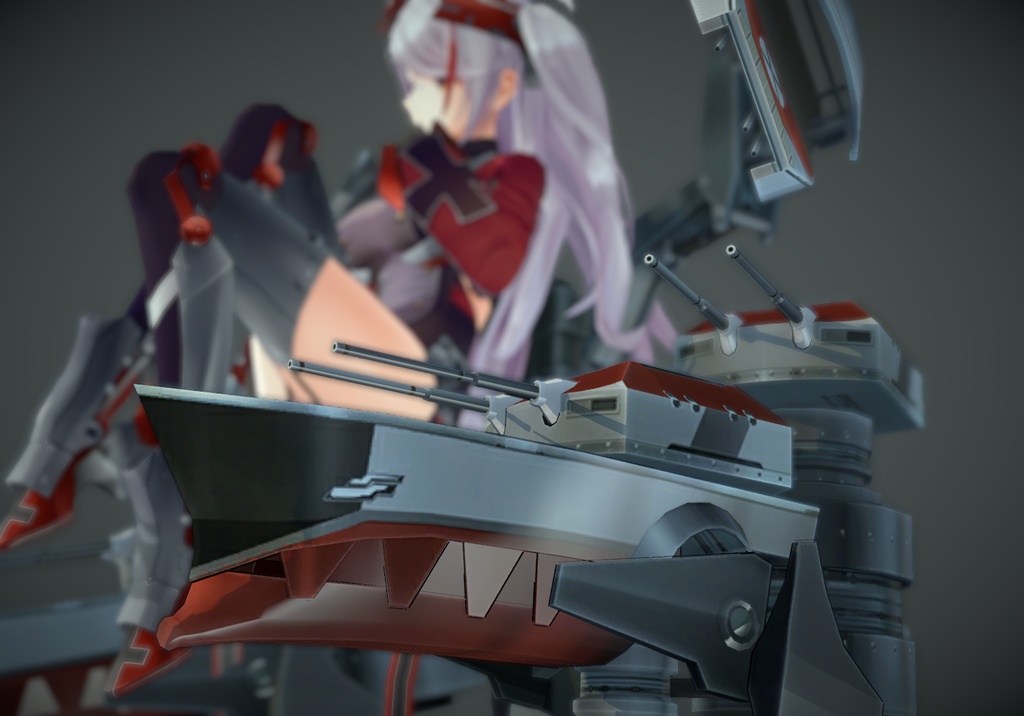 VRchatアバター プリンツオイゲン3Dモデル