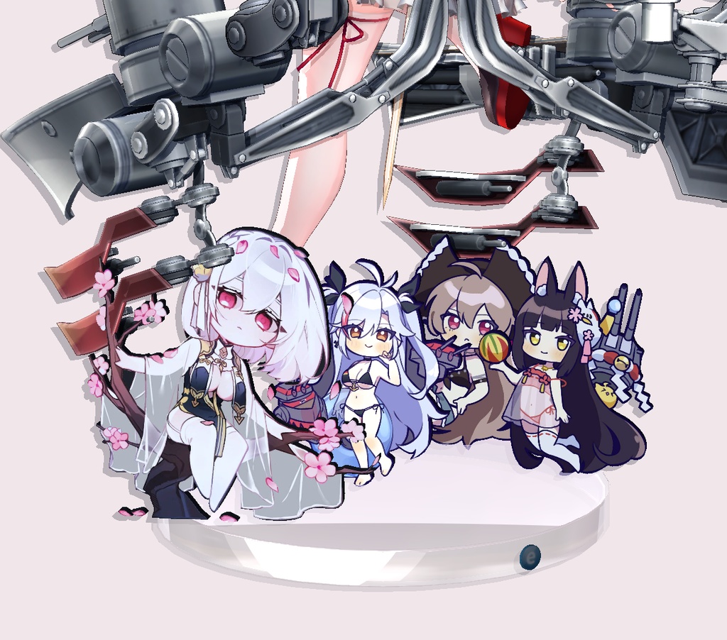 【2時間限定販売】デスクトップフィギュア :アズールレーン 長門&ジャンバール