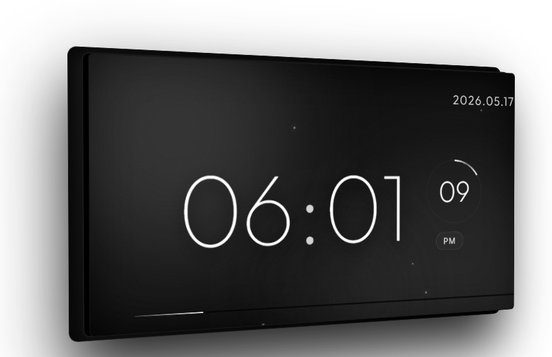 【OBS対応/3D操作】モノクローム・モダン空間時計 - Monochrome Modern Spatial Clock