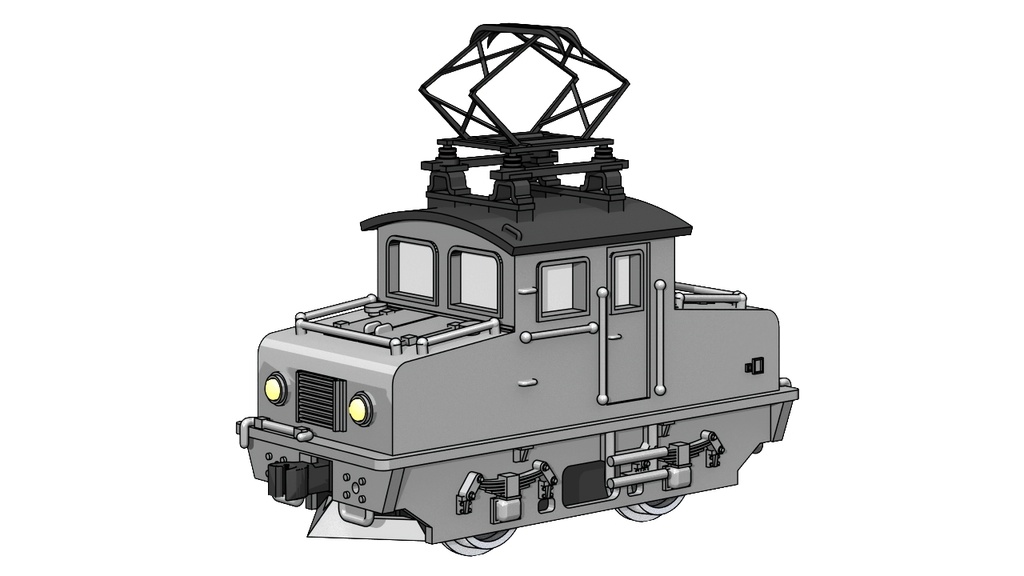 Nゲージ名鉄デキ1形電気機関車(鉄道模型キット)