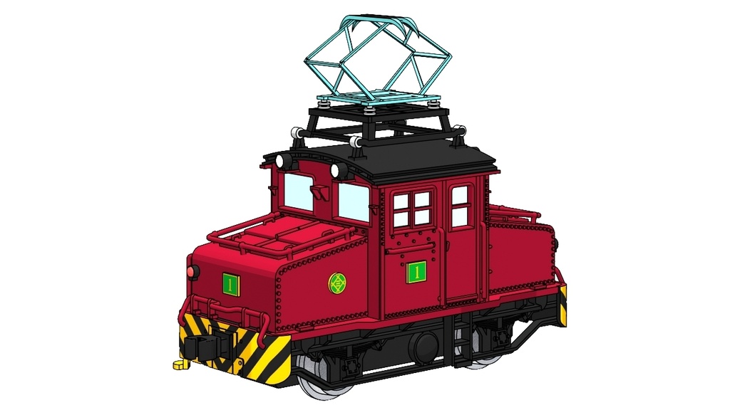 Nゲージ三池鉄道20t電気機関車タイプ(鉄道模型キット)
