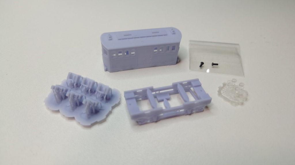 Nゲージ京福電鉄テキ6形(木造車体)タイプ(鉄道模型キット)