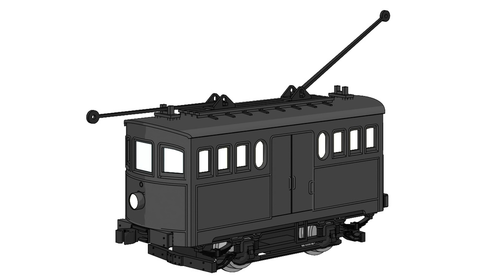 Nゲージ京福電鉄テキ6形(木造車体)タイプ(鉄道模型キット)