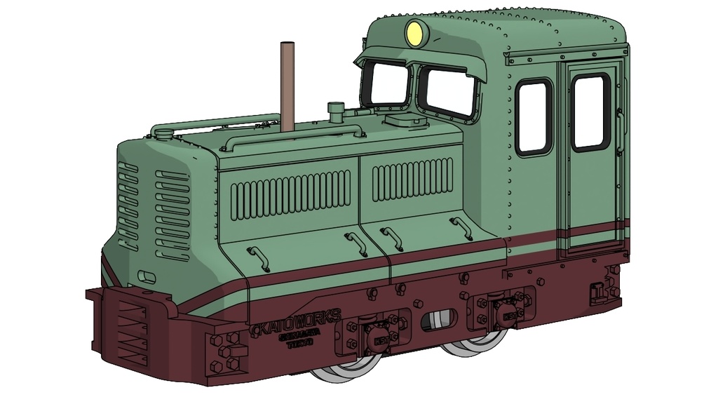 HOナロー 1/87 9mmゲージ 木曽森林鉄道４７号機加藤製DL (鉄道模型キット)
