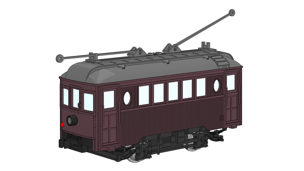 Nゲージ羽後交通デハ1形電動客車(鉄道模型キット)