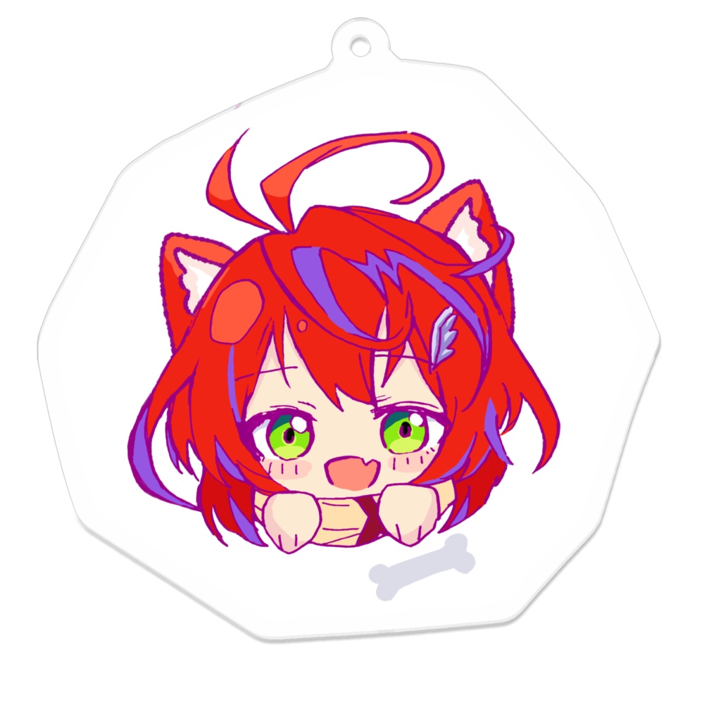 ゆるちびカンナちゃんアクキー(けもみみ)