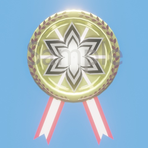 メダルアイコン(花)