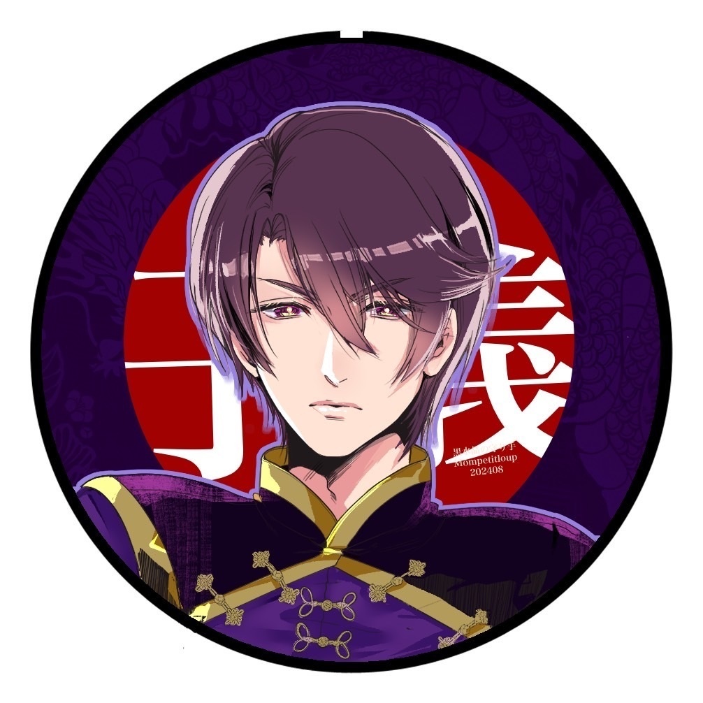 黒水晶の守り手 キャラクター缶バッジ