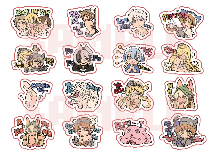 スタンプ風シールセット