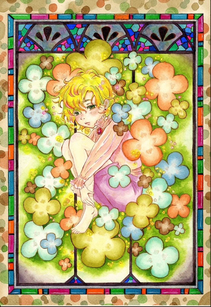 「花のゆりかご」ポストカード