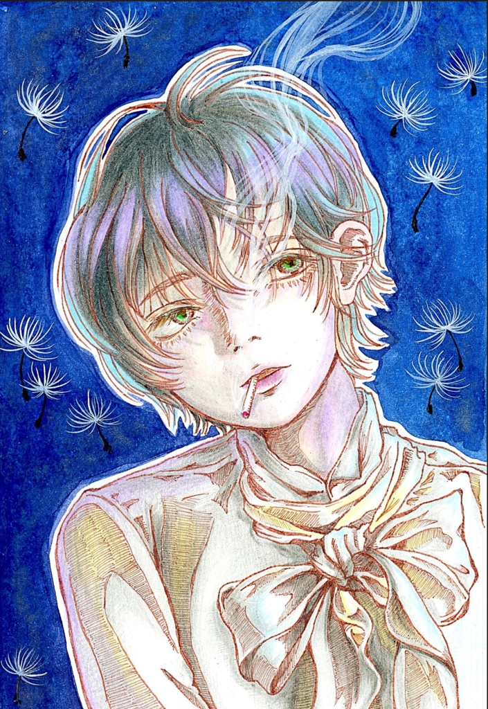 「煙」ポストカード