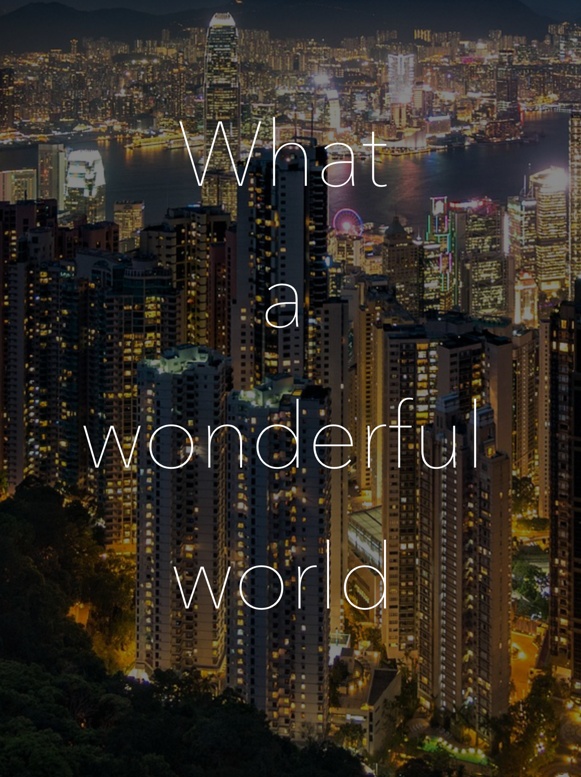 What a wonderful world【白石夢本】