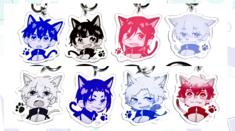 ブルロ猫アクキー