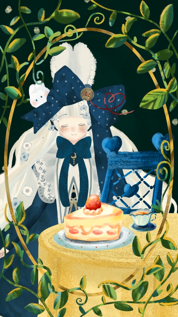 【配信素材】ショートケーキのお庭【有償版】