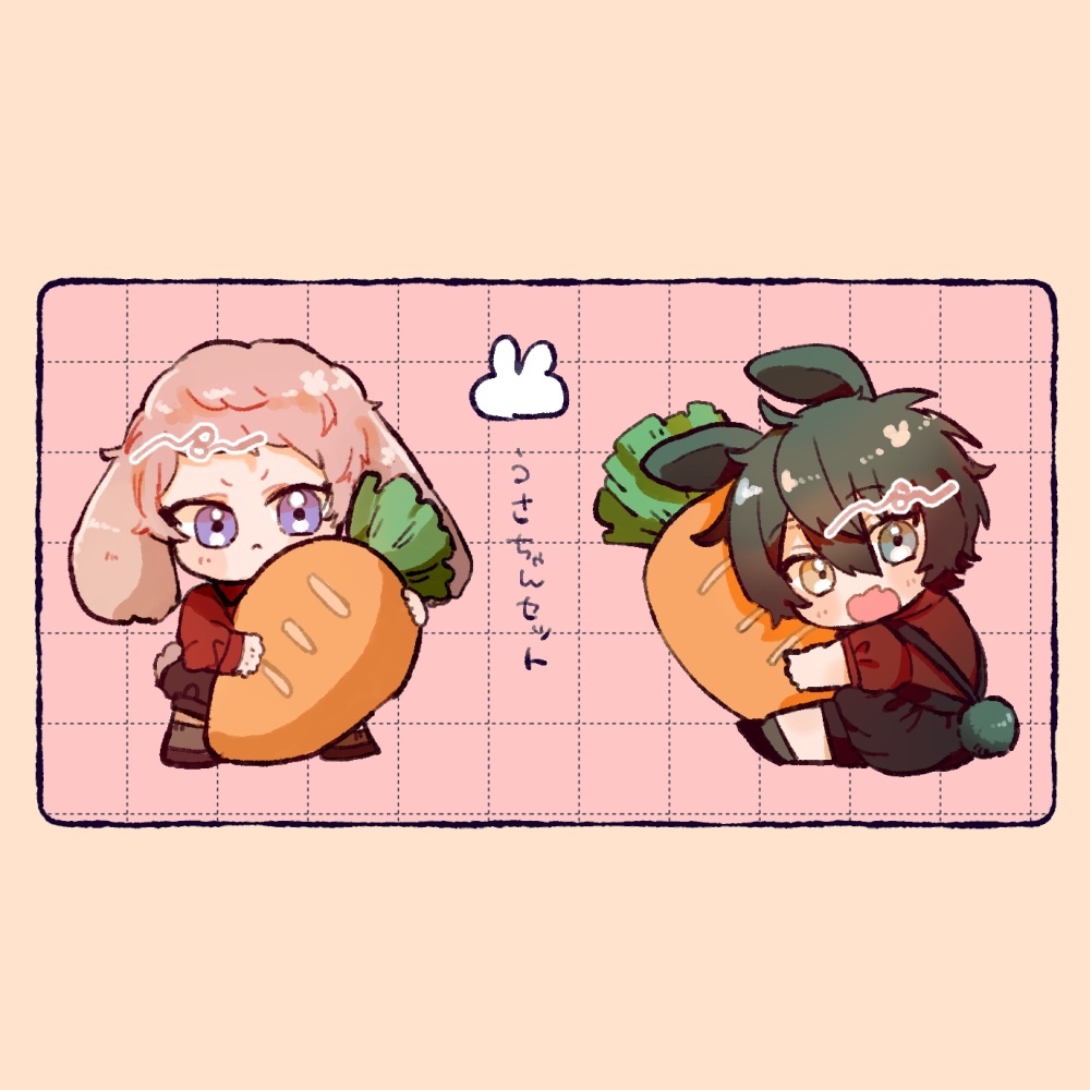 うさちゃんアクリルシールセット