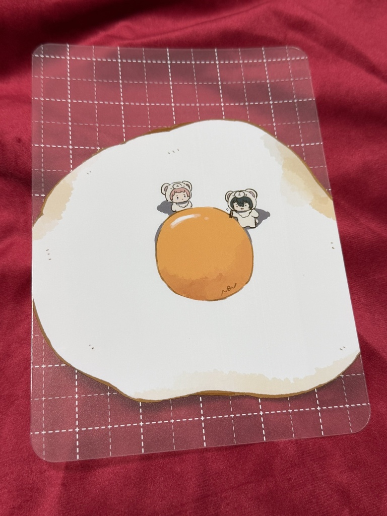 めだまやきつついてる下敷き