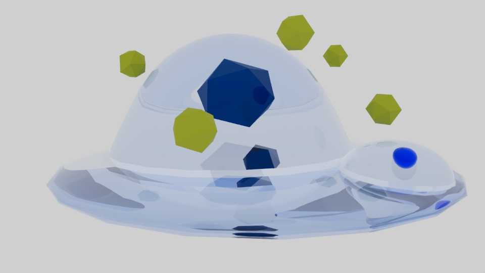 3Dモデル【水スライム】