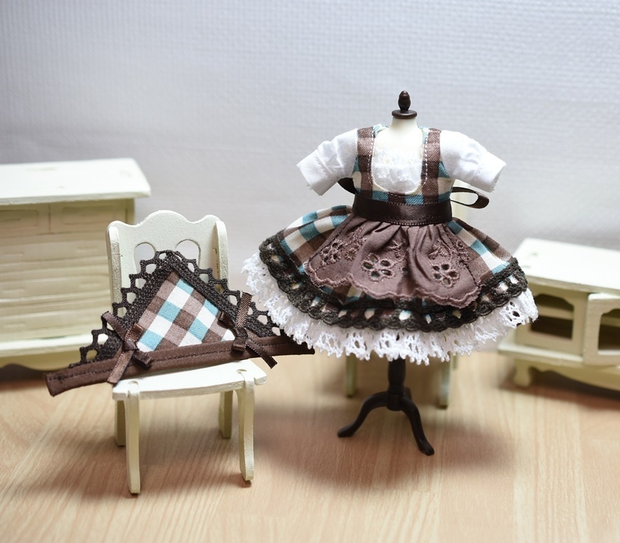 フォークショコラカフェセット(チョコミント)【オビツ11】