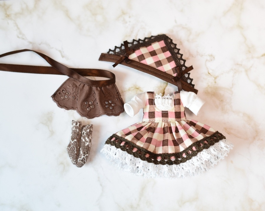 フォークショコラカフェセット(チョコミント)【オビツ11】