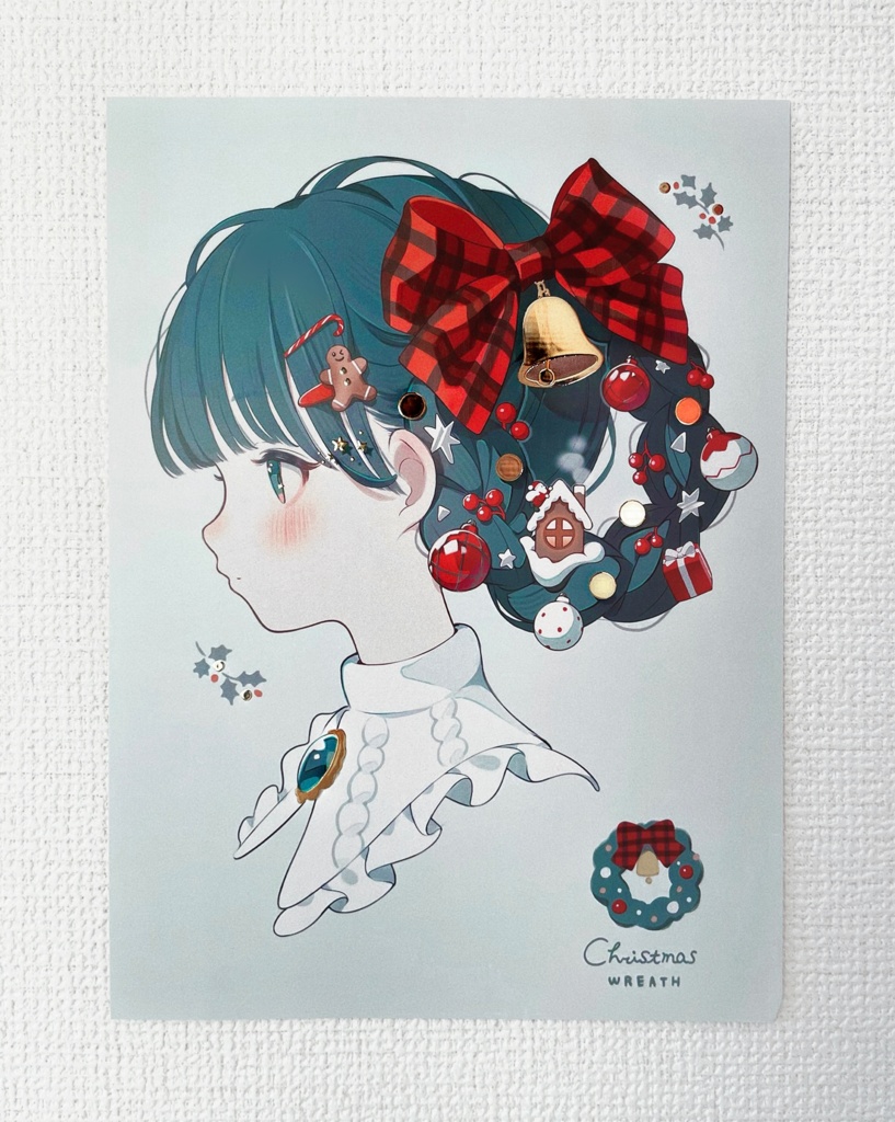 箔押しクリスマスポスター(ほぼA4)