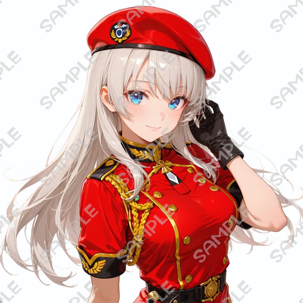 ファンタジー系制服の女の子 全身立ち絵素材01