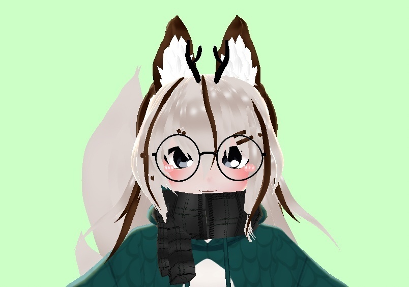 [vroid] Hair + glasses + blush + ears