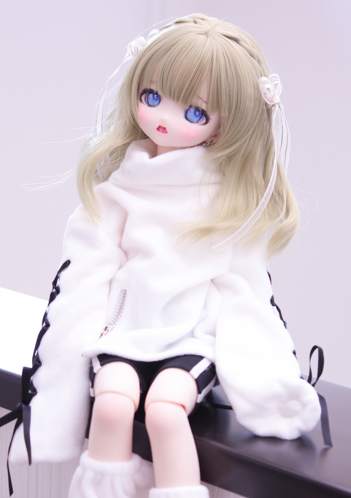 8-9inch　ゆるふわセミロングあみあみ